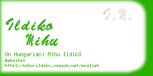 ildiko mihu business card
